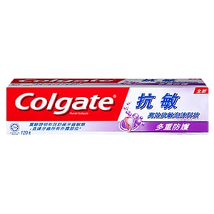 高露潔多重防護高效抗敏泡沫科技牙膏