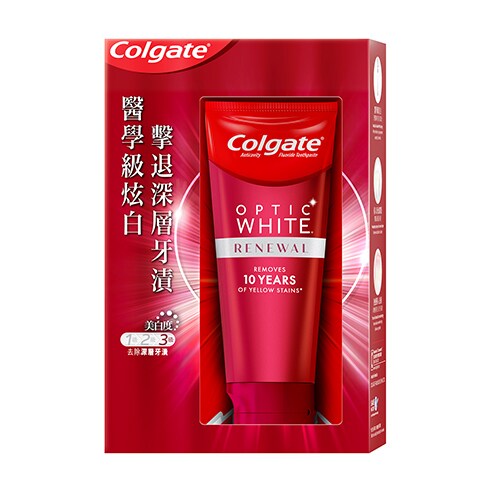 高露潔® 光感·白閃耀亮白美白牙膏