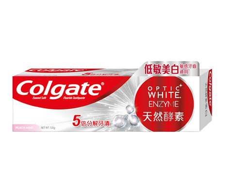 高露潔® 光感·白酵素美白白桃牙膏